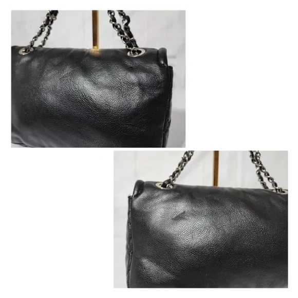 Authentic CHANEL Caviar Large Timeless CC Flap Shoulder Bag Black - Picture 11 of 16